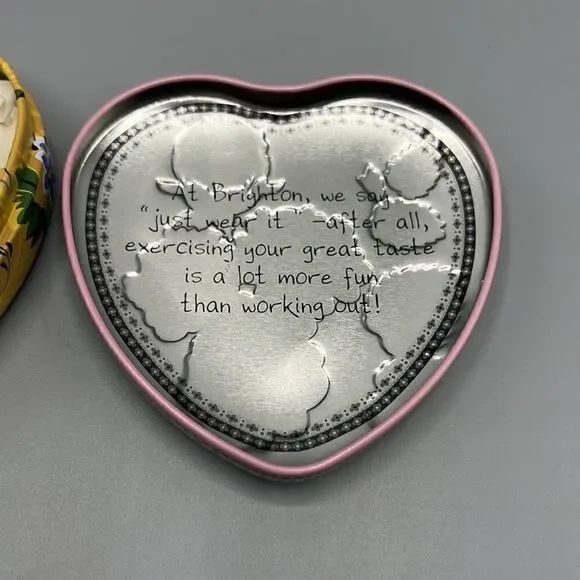 Brighton Tin Heart Floral Box - Picture 4 of 5